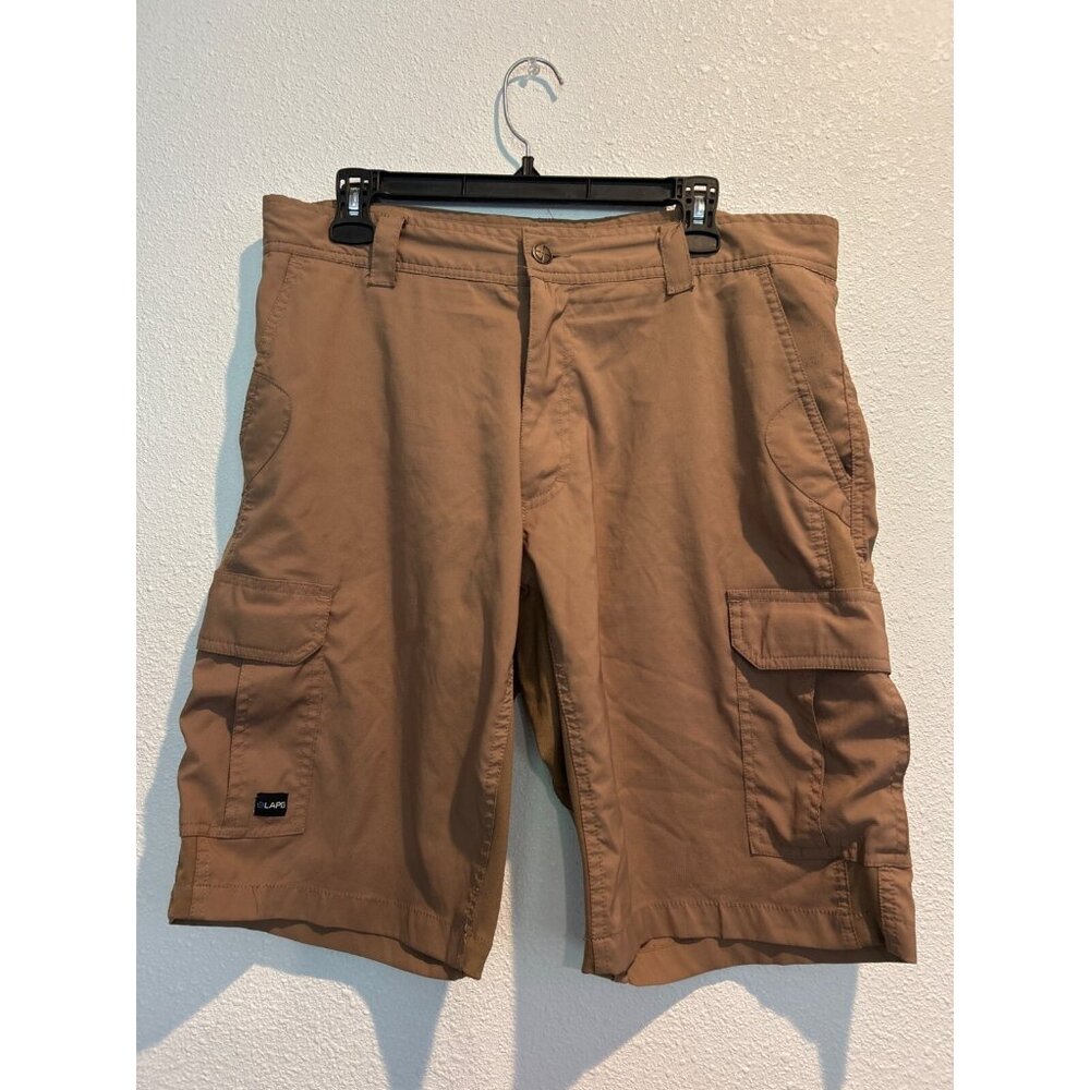 LAPG Cargo Shorts Mens Sz 34  Nylon Lightweight Stretch Gusset Wicking